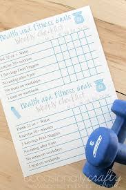 Free Printable Health And Fitness Goal Checklist Goals