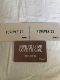 Check spelling or type a new query. Forever 21 F21 Gift Cards Tickets Vouchers Store Credits On Carousell