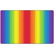 rainbow rug rectangle 7 6 w x 12 l