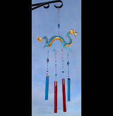 Dragon Wind Chimes Stained Glass Chimes