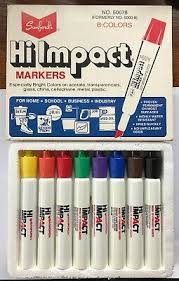 Vintage Working Sanford Flip Chart Markers No 22474 4 Color