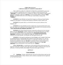 Simple Llc Operating Agreement Template 11 Operating Agreement