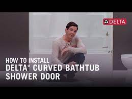 Delta Curved Bathtub Shower Door