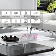 Led Digital Alarm 3d Night Wall Clock