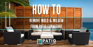 mildew from patio furniture cushions