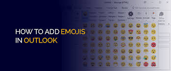 how to add emojis in outlook email on