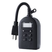 Mytouchsmart Indoor Outdoor Plug In Simple Set Digital Timer Black