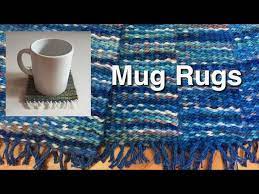 weaving self striping mug rugs you
