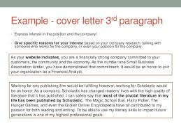Business Letters  th Grade   Cover Letter Example
