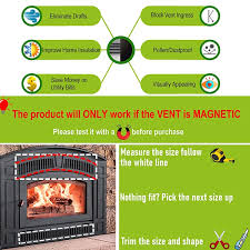 2 Pcs Magnetic Fireplace Draft Stopper