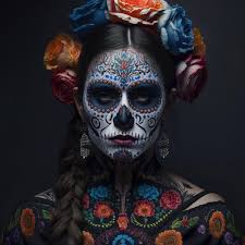 skull day of the dead or da de los muertos