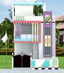 3d Small House Front Design gambar png