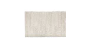 5x8 ivory white handmade area rug