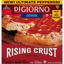 rising crust pepperoni frozen pizza