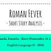 Roman Fever Analysis Titled