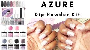 diy testing azure dip powder nail kit w