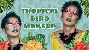 tropical bird makeup tutorial part1
