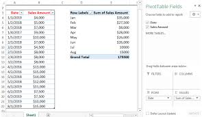dynamic pivot table in excel