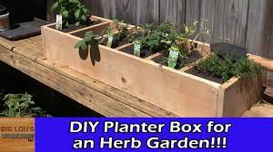 Diy Planter Box For An Herb Garden