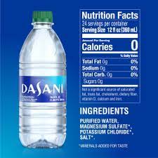 dasani purified water bottles enhanced