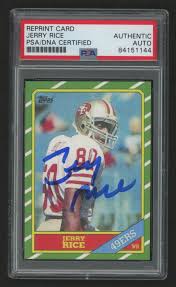 Maybe you would like to learn more about one of these? Jerry Rice Signed Rookie Card Reprint Psa Encapsulated Pristine Auction