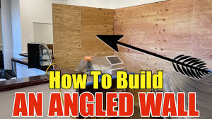 how to build an angled wall inside an