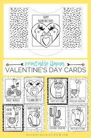 Valentine's day coloring pages you can download for free, from sweet pictures for preschoolers to intricate doodles for adults to color in. Llama Valentines Free Printable Valentines Cards To Color The Kitchen Table Classroom