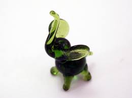 small glass elephant animal figurines