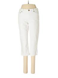 Details About Chaps Women White Jeans 4 Petite