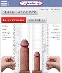 The visualizer.net is also a great way to see how you compare to different  sizes. Another real eye opener. : r/bigdickproblems