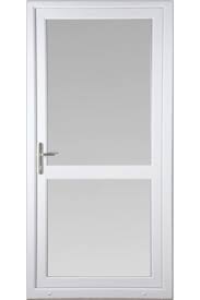 fully glazed upvc door with midrail