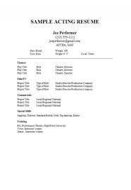 Read our tips and become a star of the screen. Musical Theatre Resume Template Google Docs Addictionary