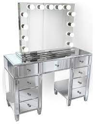 48 mirrored vanity table multidrawer