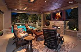 Beautiful Patio Designs With Tvs And