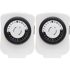 Shop Ge Indoor Plug In Basic Timers 2 Pack White 15417 Overstock 15635199