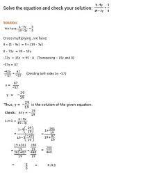 Linear Equations In One Variable Class