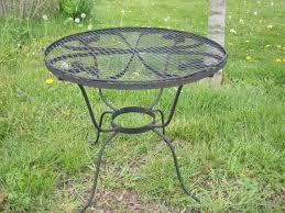 Wrought Iron Side Table Patio Furnmiture