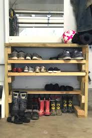 how to make a diy wooden shoe rack