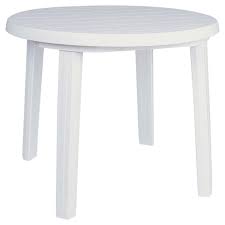 round plastic garden table sst 125