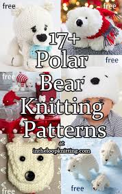 polar bear knitting patterns in the