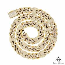 real diamond cuban link chain necklace