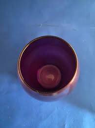 Vintage Purple Glass Vase 6 5 Tall