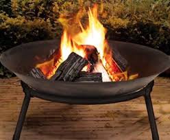 Cast Iron Outdoor Fire Pit Bowl Round