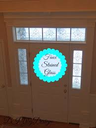 Diy Faux Stained Glass Front Door