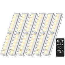 Wireless Led Closet Light Anbock Under Cabinet Light With Remote Control 6 Pack Led Under Cabinet Ligh Led Closet Light Cabinet Lighting Under Cabinet Lighting