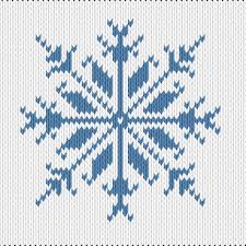 Knitting Motif And Knitting Chart Snowflake Designed By