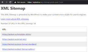 sitemap in wordpress