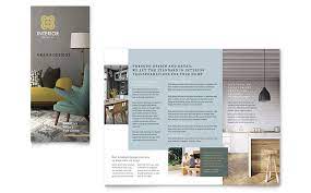 interior design trifold brochure