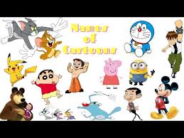 cartoon character names 30 cartoon