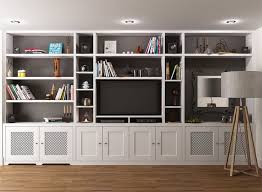 Fitted Bookcase Around Tv Unit Chelsea